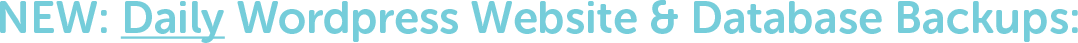 Daily Wordpress Backups