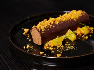 Chocolate and hazelnut ‘cannelloni’