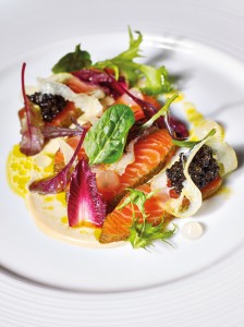 Hay Smoked Ocean Trout (c.1730) Pickled lemon salad, gentleman’s relish, wood sorrel & smoked roe