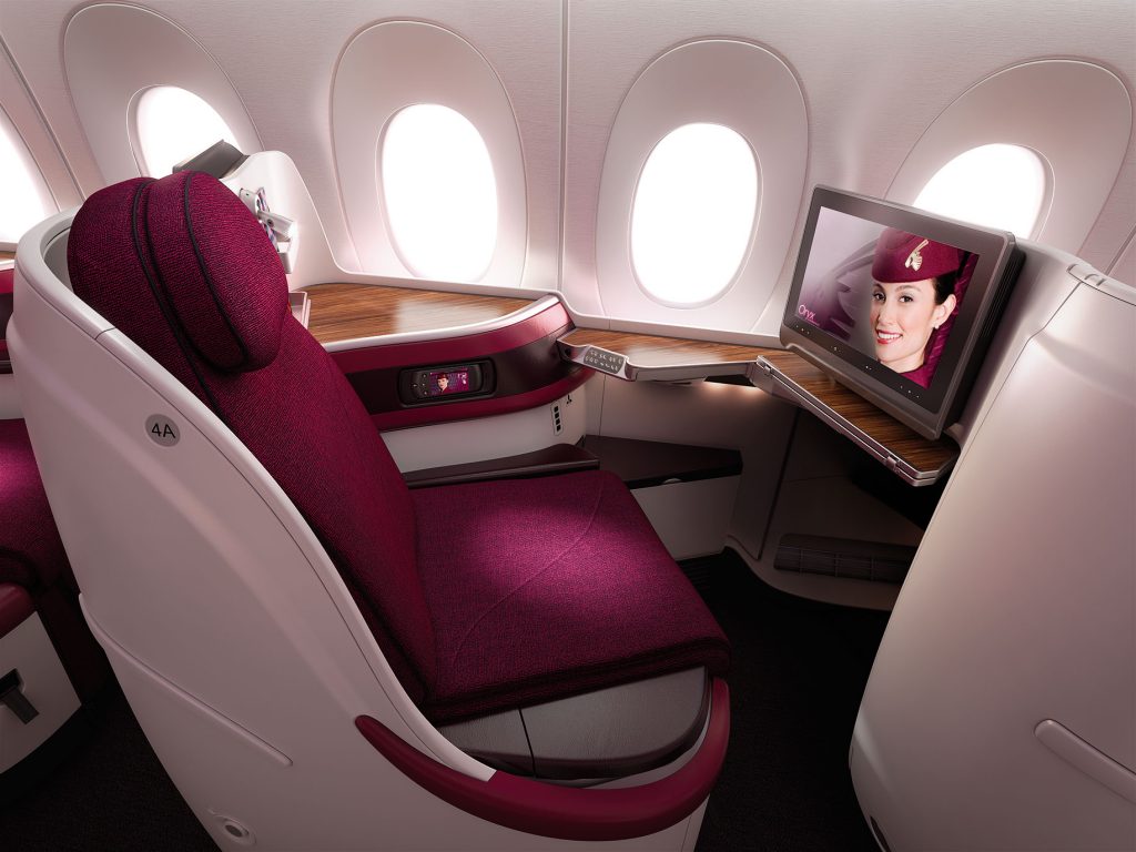 Qatar Airways A-350 Business Class