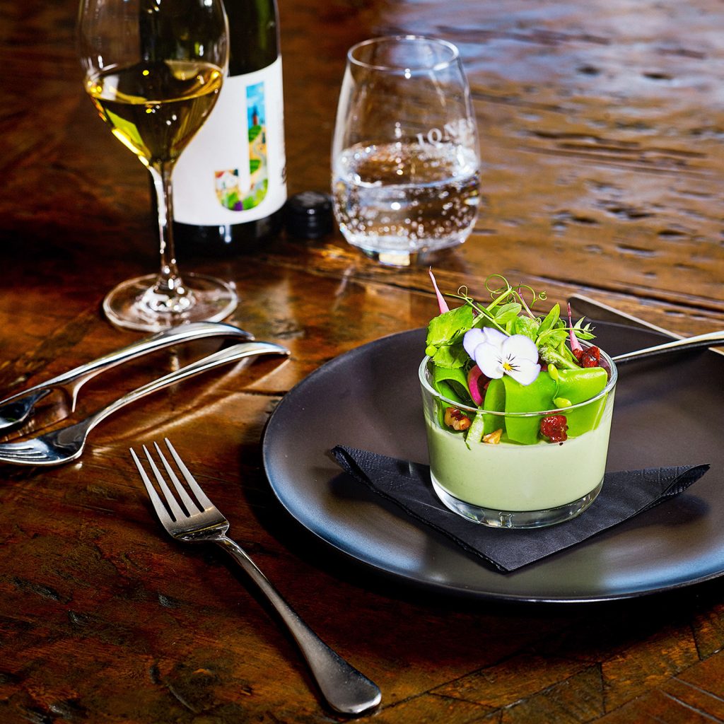 Asparagus and Goat’s Cheese Panna Cotta