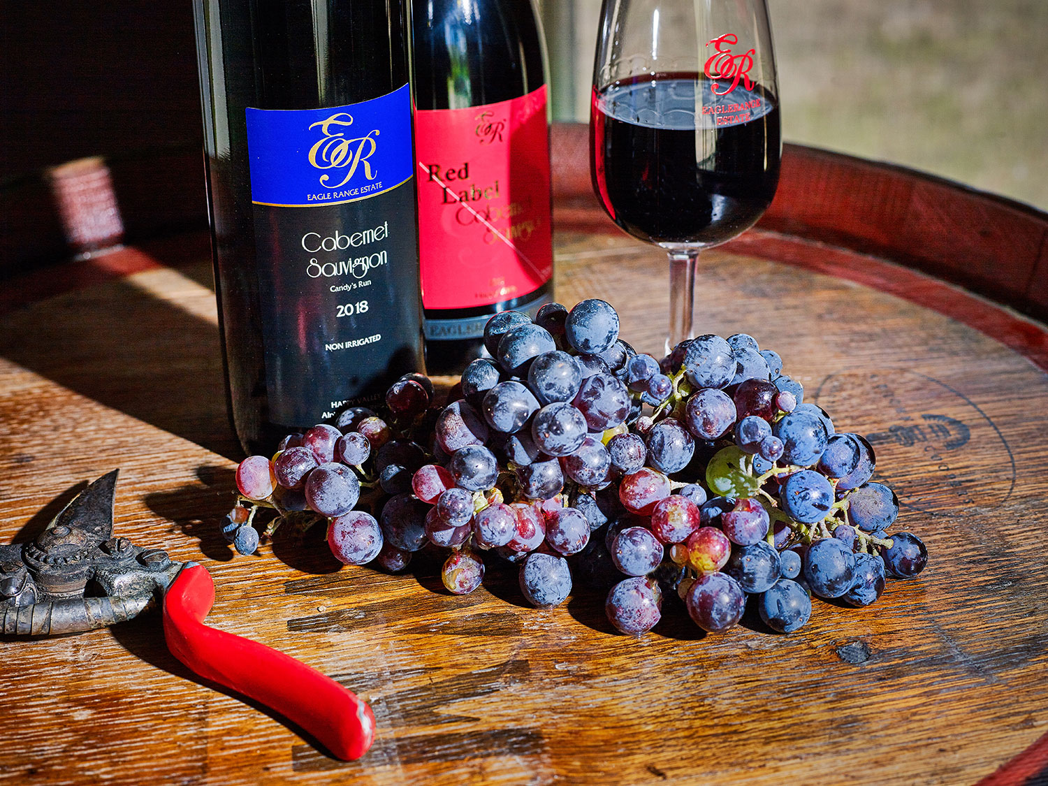 Premium Red and Blue Label Cabernet wines