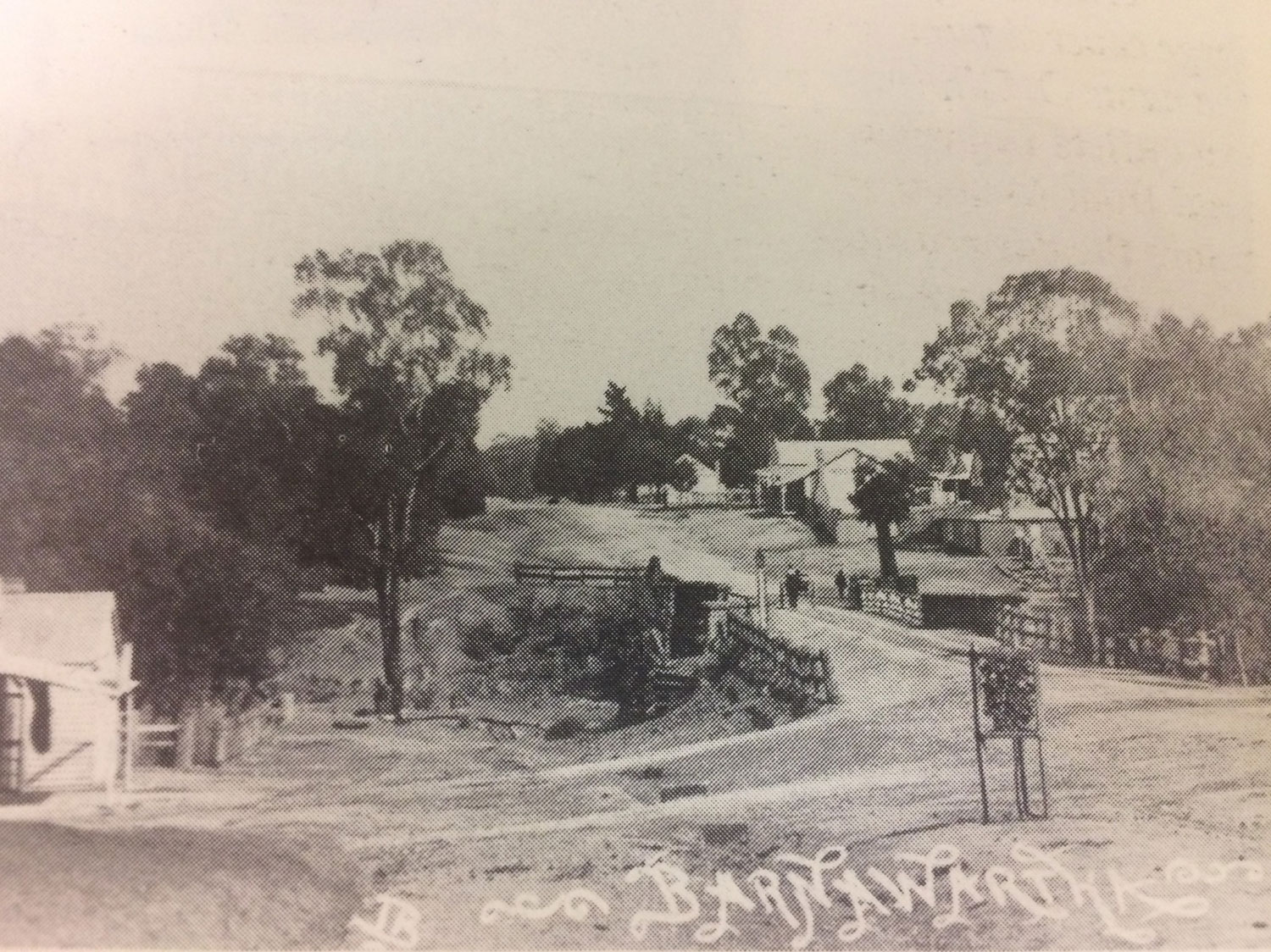 Barnawartha High Street, looking west. Early image, date unknown