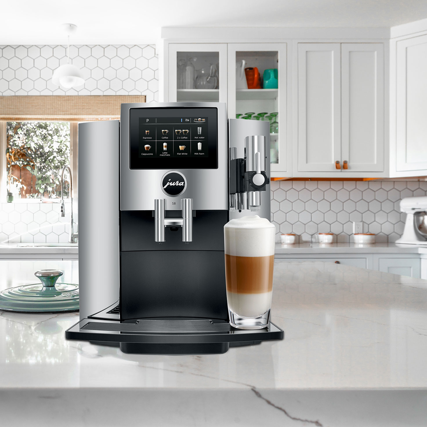 Jura S8 Automatic Coffee & Espresso Machine | Piano Black