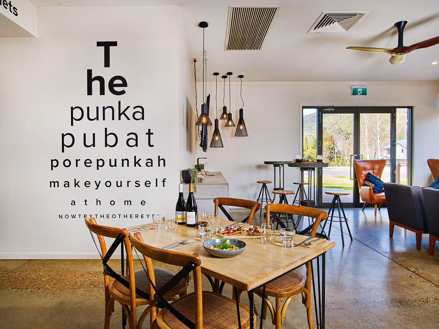 The Punka Pub offers a range of lighter bites and more hearty classic pub meals