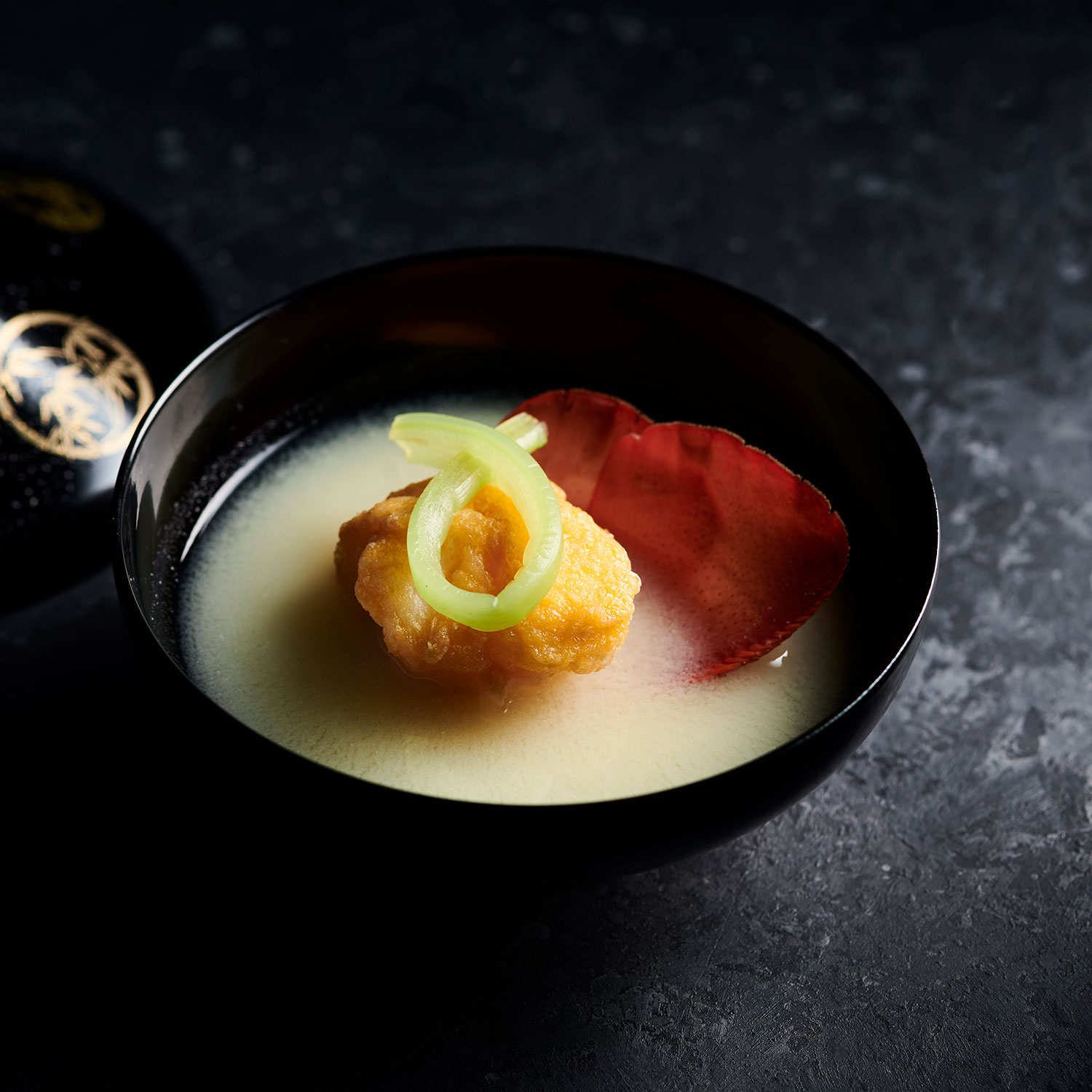 Sakisui – Saikyo Miso, Lobster Tail, Umeboshi Mochi Balls & Egg Yolk