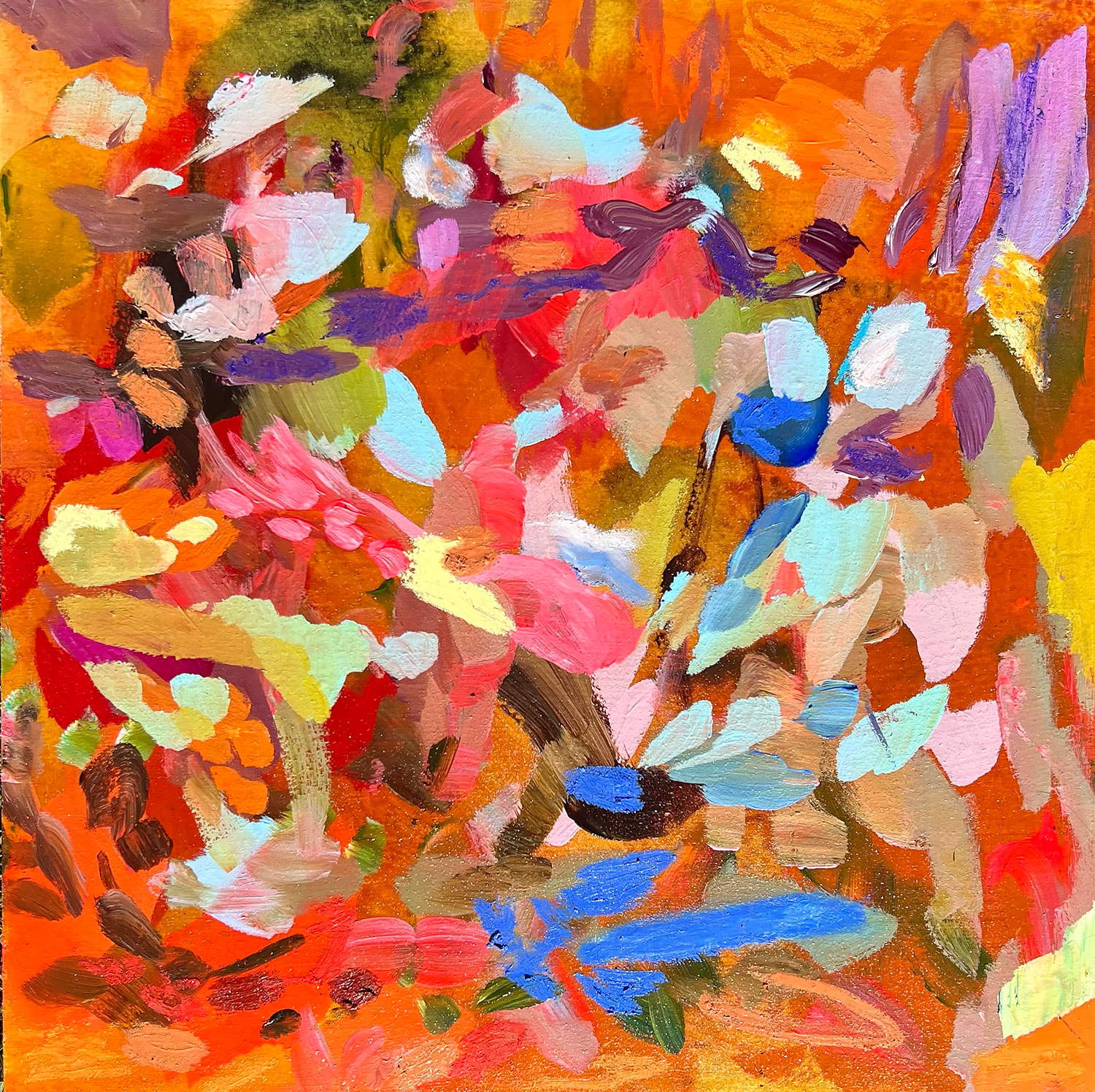 Sophie Bullen Tangible Dream, Tangerine (Mixed media) 300 x 42cm