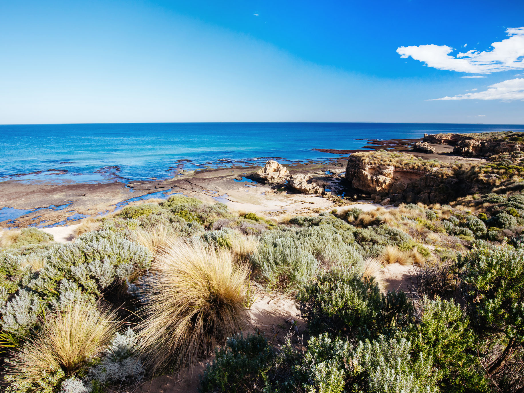 Blairgowrie marks the point along the Mornington Peninsula at which camping grounds become markedly fewer and smaller, leaving the bulk of the foreshore and bay beach easily accessible.